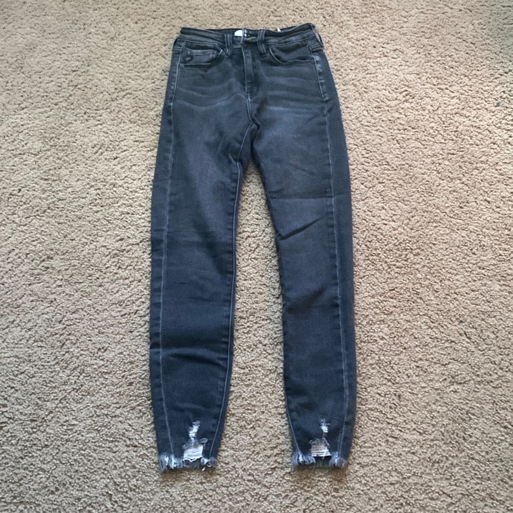 black kancan skinny jeans